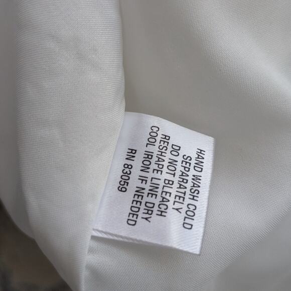 Women's Supply & Demand Daphne White Lace Sleeve Blouse Top Medium Oversized - Picture 8 of 8